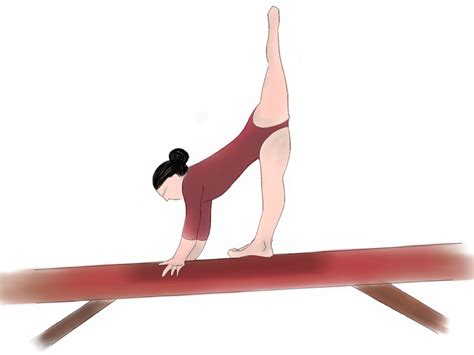 how to do gymnastics on the balance beam