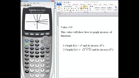 how to do inverse function on ti 84 plus