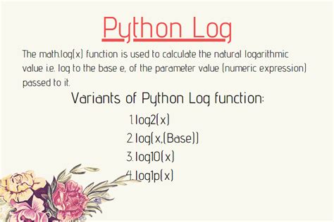 how to do log in python math