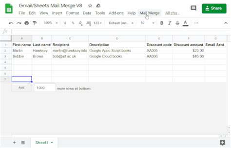 how to do mail merge in google slides