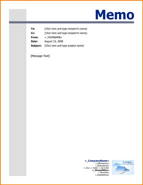 How To Do Memo Format On Microsoft Word