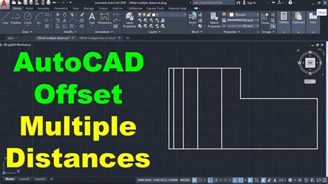 how to do multiple offset in autocad