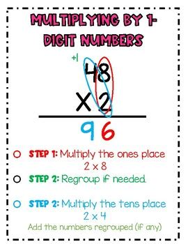 how to do multiplication standard algorithm step by step