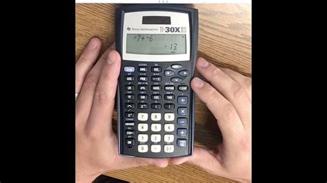 How To Do Negative Numbers On A Ti-30X Iis
