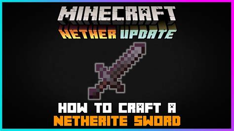 how to do netherite sword