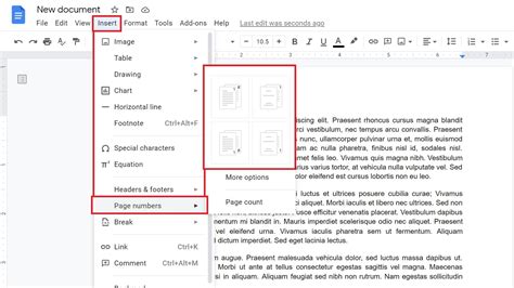 how to do numbering in google docs