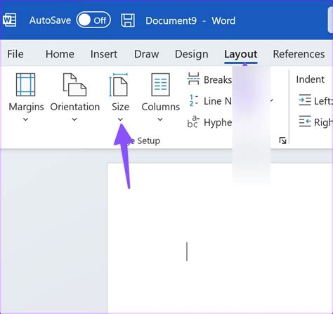 how to do page layout in word