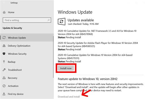 how to do patch update in windows 10
