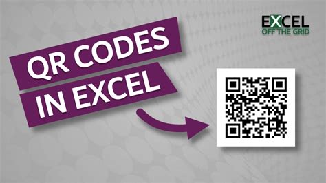 how to do qr code in excel