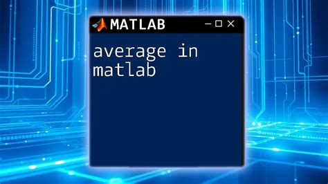 How To Do Running Average In Matlab
