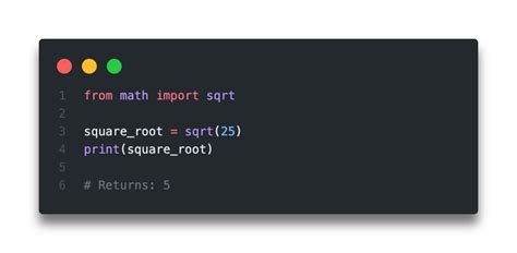 how to do square root in python