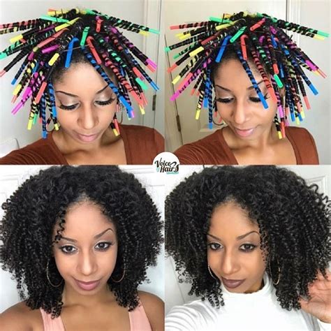 Stunning How To Do Straw Curls On Natural Hair For Long Hair