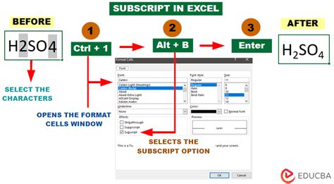 Excel Subscript Formatting Made Easy