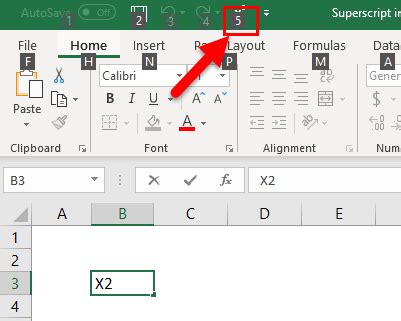 how to do superscript in excel ipad