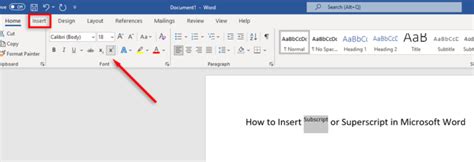 how to do superscript in word mac