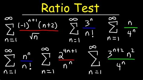 how to do the ratio test