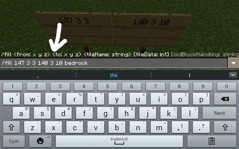 how to do the slash fill command in minecraft
