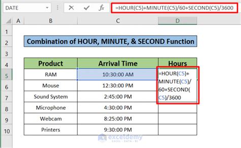 how to do time conversion in excel