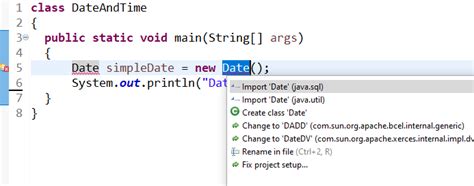 how to do time in java