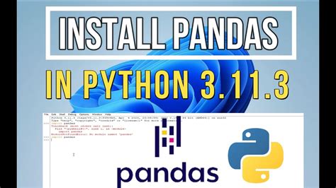 how to download and install pandas in python