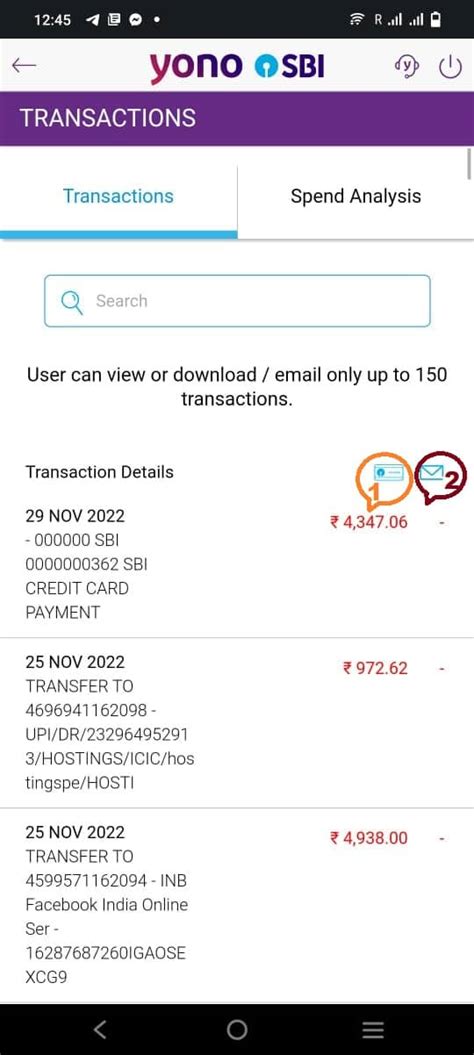 how to download bank statement from yono sbi