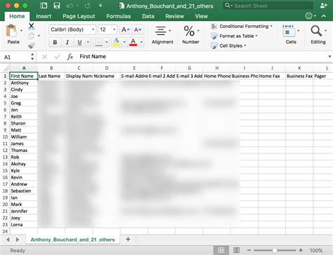 how to download contacts to excel from iphone