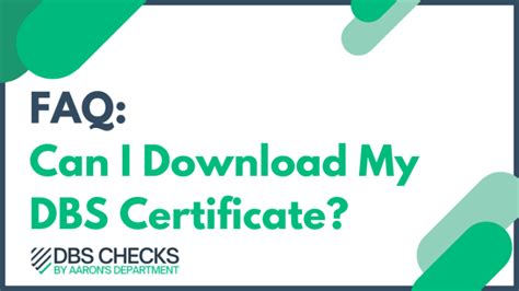 how to download dbs certificate online