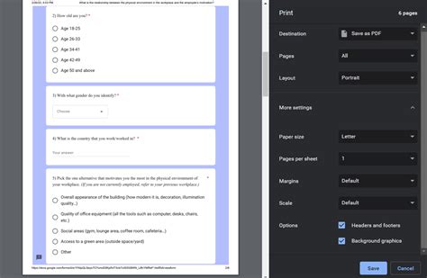 how to download google form in word