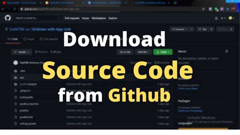 how to download source code from github