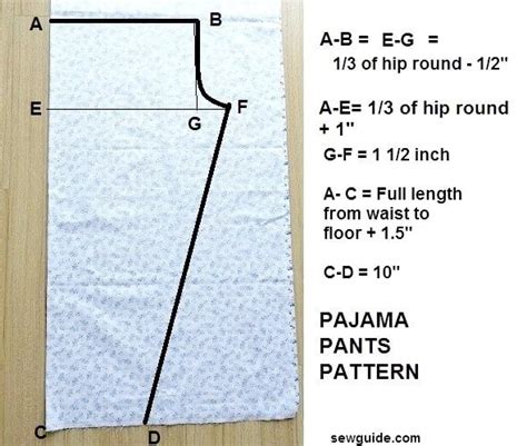 How To Draft A Pajama Pants Pattern