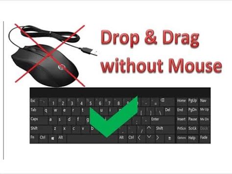 how to drag and drop without a mouse