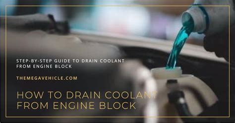 How To Drain Engine Coolant