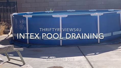 How To Drain Intex Rectangular Pool