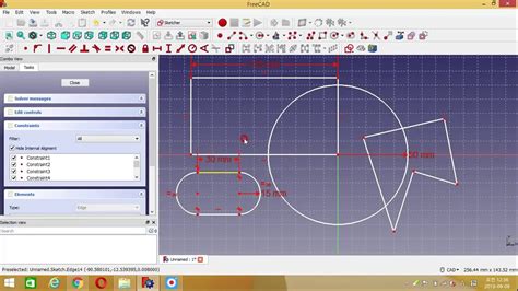 how to draw 2d in freecad