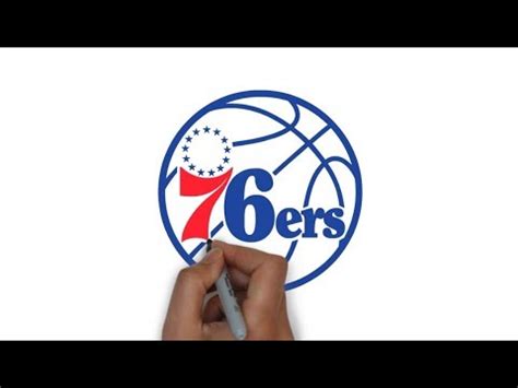 Learn How to Draw Philadelphia 76ers Logo (NBA) Step by Step Drawing