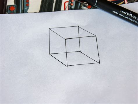 How to draw rubik's cube step by step Easy drawings, 3d