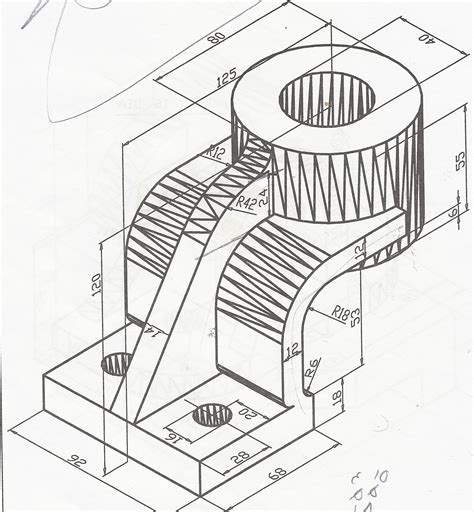 Free How To Draw A 3D Engineering Sketch Free For Download
