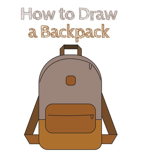 How to Draw a Backpack Really Easy Drawing Tutorial