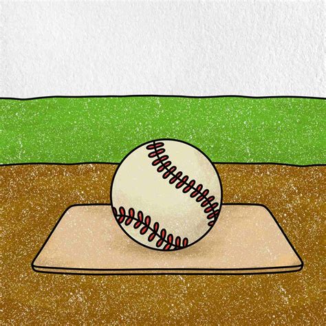 how to draw a baseball