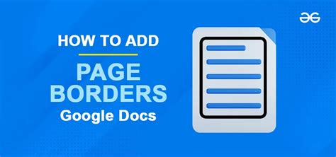 How To Draw A Border On Google Docs