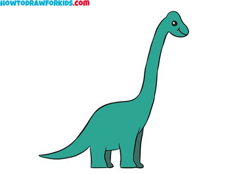 How to draw a brachiosaurus Step by step Drawing tutorials