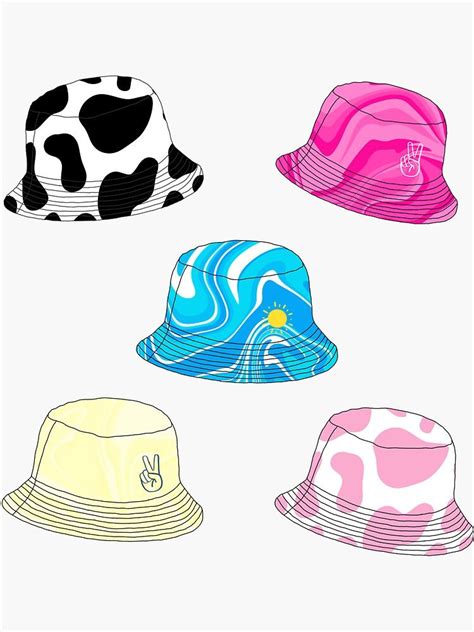 Bucket Hat Mockup and Template 10 Angles, Layered