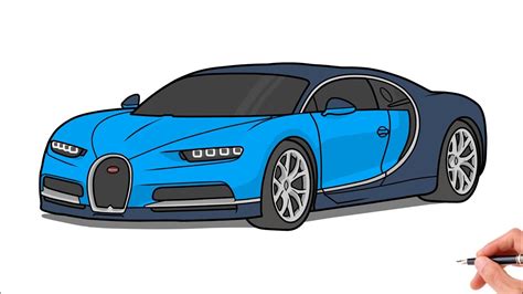 How to Draw a Bugatti Car Step by Step Bugatti