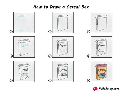 How To Draw A Cereal Box
