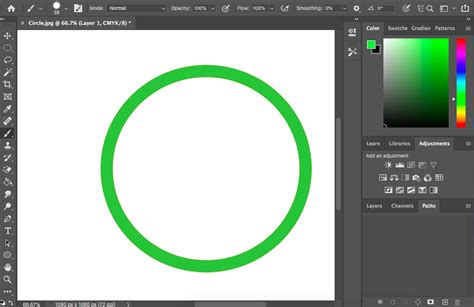 how to draw a circle in photoshop cs6
