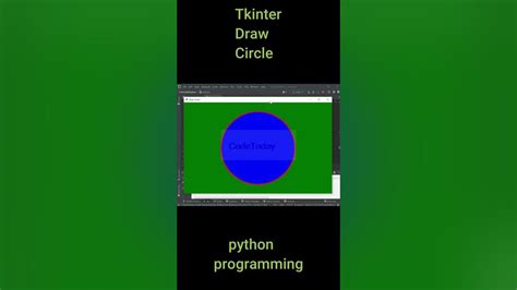 How To Draw A Circle In Tkinter