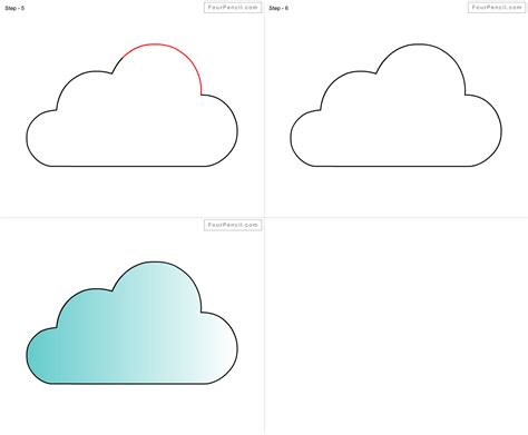 How to draw rainy cloud step by step tutorial Desenhos