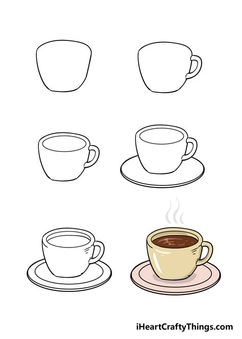 How to Draw a Coffee Cup Really Easy Drawing Tutorial