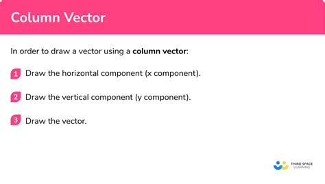 how to draw a column vector