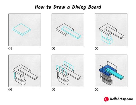 How To Draw A Diving Board